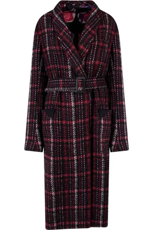 Marni Femme, Manteaux, Rouge, Taille: 42 FR Manteau Madras Réversible