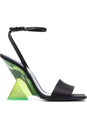 The Attico Femme, Chaussures, Noir, Taille: 41 EU Sandales compensées Cheope Poly