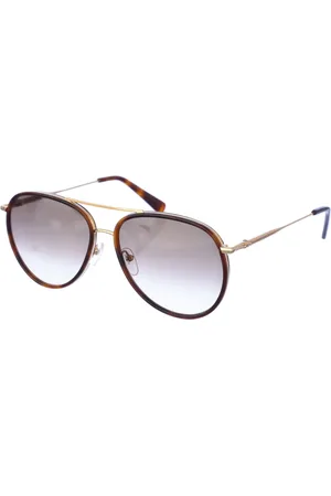 Longchamp Femme, Accessoires, Brun, Taille: ONE Size Lunettes de soleil à monture métallique