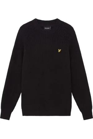 Lyle & Scott Homme, Sweatshirts et sweats à capuche, Noir, Taille: M Pull Ras du Cou