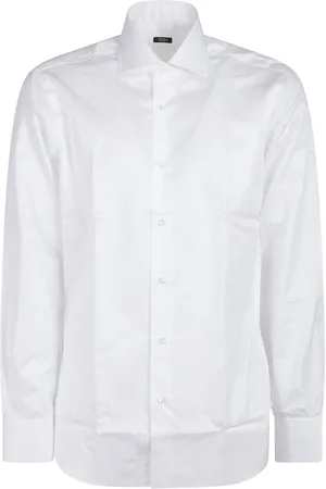 BARBA Homme, Chemises, Blanc, Taille: L Chemise élégante à manches longues