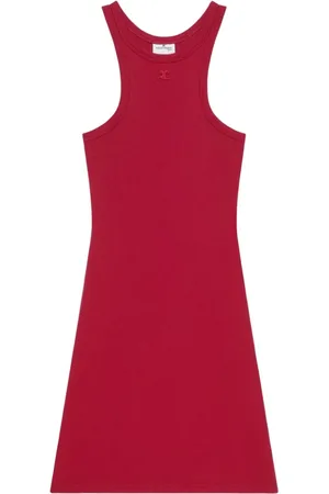 Courrèges Femme, Robes, Rouge, Taille: 36 FR Mini-robe rouge à dos nageur