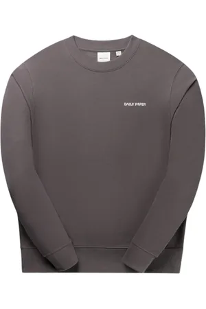 Daily paper Homme, Sweatshirts et sweats à capuche, Gris, Taille: S Pull Confortable en Coton avec Logo