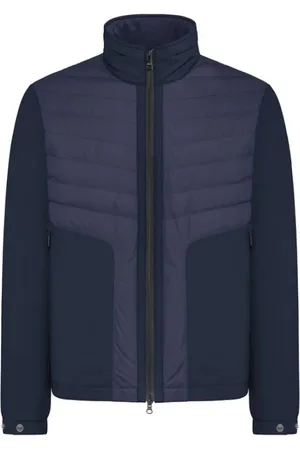 Duno Homme, Vestes, Bleu, Taille: L Veste Hybride Gonflante et en Tissu Stretch