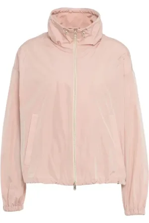 HERNO Femme, Vestes, Rose, Taille: 36 FR Bomber Rose avec Détails du Logo