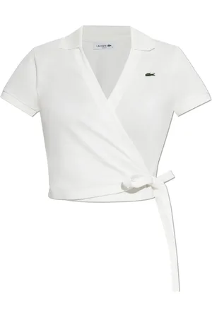 Lacoste Femme, Tops, Blanc, Taille: 38 FR Tied polo