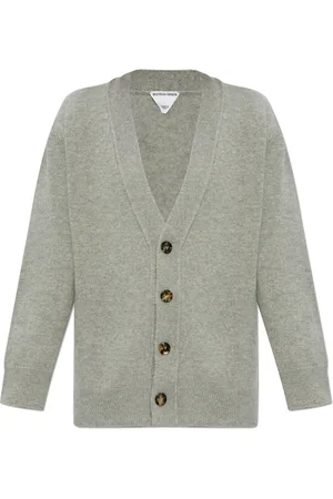 Bottega Veneta Femme, Pulls, Gris, Taille: 36 FR Cardigan Boutonné