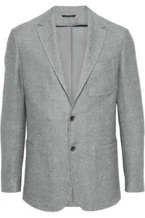 CANALI Homme, Vestes, Gris, Taille: L Veste Lin/Coton