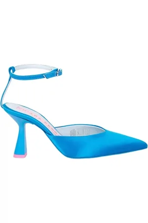 Chiara Ferragni Femme, Chaussures, Bleu, Taille: 36 EU Escarpins à Talons Aiguilles en Satin