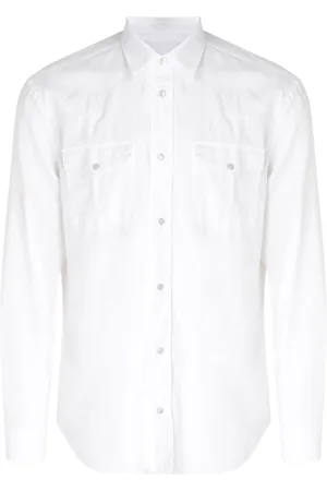 Dondup Homme, Chemises, Blanc, Taille: S Chemise en coton