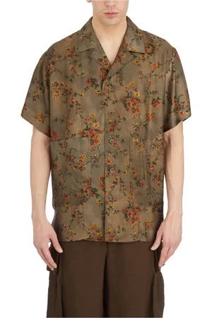 UMA WANG Homme, Chemises, Multicolore, Taille: S Chemise en Viscose et Cupro