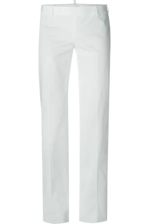 Dsquared2 Femme, Pantalons, Blanc, Taille: 40 FR Pantalon Droit
