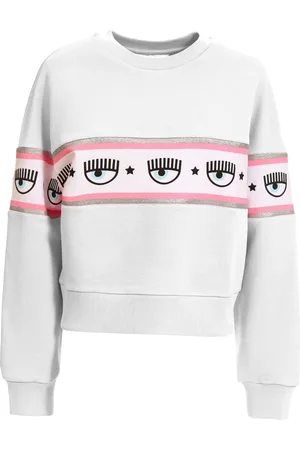 Chiara Ferragni Femme, Sweatshirts et sweats à capuche, Blanc, Taille: 42 FR Sweats Élégants