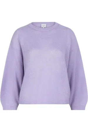 Dante 6 Femme, Pulls, Violet, Taille: 38 FR Pull en alpaga avec ouverture au dos