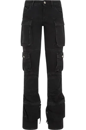 The Attico Femme, Jeans, Noir, Taille: W25 Essie High-Waisted Denim Jeans