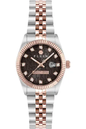 Philipp Plein Femme, Accessoires, Gris, Taille: ONE Size Montre pour Femme Date Superlatif