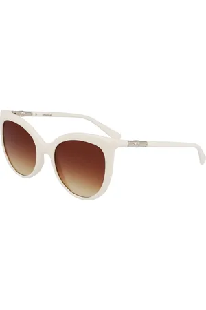 Longchamp Femme, Accessoires, Gris, Taille: ONE Size Lunettes de soleil grises bio-injectées