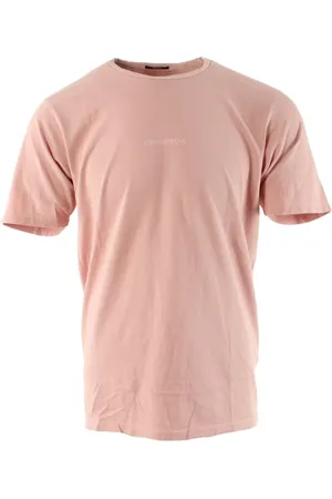 C.P. Company Homme, Tops, Rose, Taille: S T-shirt en jersey teint par résistance