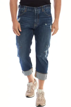 Emporio Armani Homme, Jeans, Bleu, Taille: W29 Jean Cropped Coupe Droite