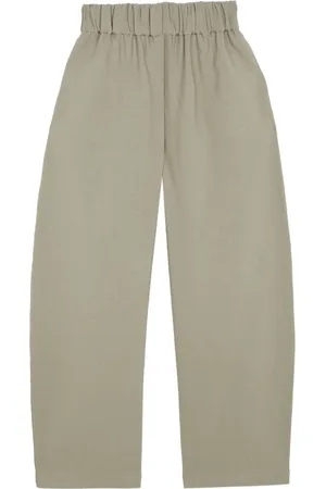 Cortana Femme, Pantalons, Gris, Taille: 36 FR Pantalon en Lin et Laine Vierge