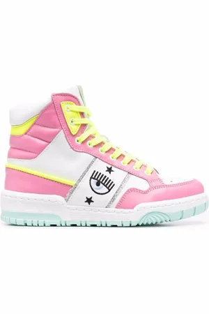 Chiara Ferragni Femme, Chaussures, Rose, Taille: 40 EU Baskets montantes Bold Eye