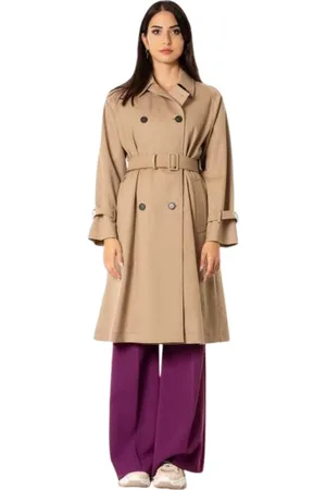 Max Mara Femme, Manteaux, Brun, Taille: 40 FR Trench-coat croisé