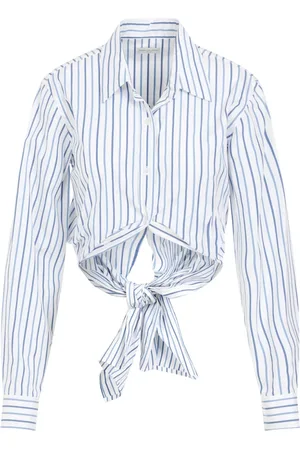 DRIES VAN NOTEN Femme, Blouses et Chemises, Bleu, Taille: 38 FR Chemise Calbero en Coton Bleu Clair