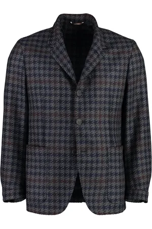 CANALI Homme, Vestes, Gris, Taille: M Blazer en mélange de cachemire