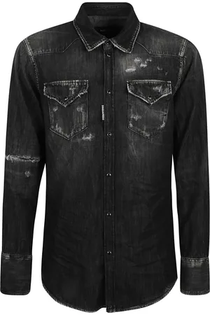 Dsquared2 Homme, Chemises, Noir, Taille: M Chemise Western Noire Classique