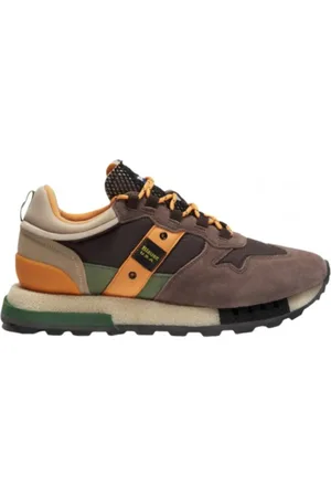 Blauer Homme, Chaussures, Brun, Taille: 43 EU Chaussures de sport en daim et tissu