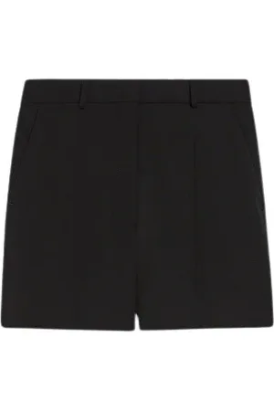 Sportmax Femme, Shorts, Noir, Taille: 36 FR Salopette Courte Classique en Laine