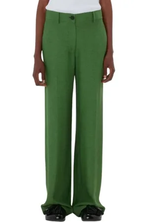 J.W.Anderson Femme, Pantalons, Vert, Taille: 38 FR Pantalon Large Vert Pomme