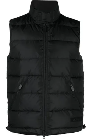 Aspesi Homme, Vestes, Noir, Taille: XL Doudoune Sans Manches Nylon Noir