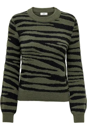 JACQUELINE DE YONG Femme, Pulls, Vert, Taille: 38 FR Tricot Femme Vert