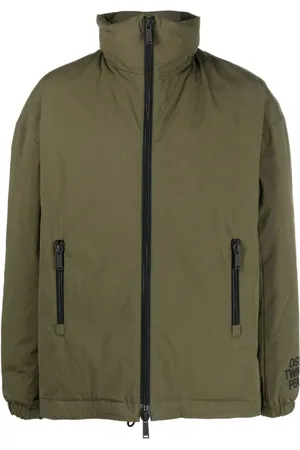 Dsquared2 Homme, Vestes, Vert, Taille: M Veste Bomber Verte en Coton