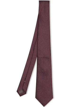 CANALI Homme, Accessoires, Brun, Taille: ONE Size Cravate en soie géométrique