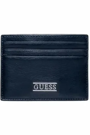 Guess Homme, Accessoires, Noir, Taille: ONE Size Portefeuille en cuir noir