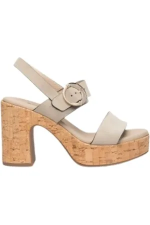 Nero Giardini Femme, Chaussures, , Taille: 37 EU Sandales à Talons Hauts en Velours Marsala