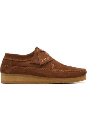 Clarks Homme, Chaussures, Brun, Taille: 42 EU Originals Weaver Cola Suede Chaussures