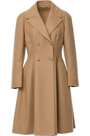 ERMANNO SCERVINO Femme, Manteaux, Brun, Taille: 40 FR Élégant manteau croisé