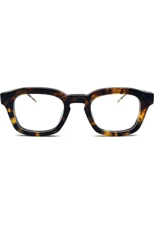 Thom Browne Unisex, Accessoires, Brun, Taille: ONE Size Lunettes Optiques Écaille