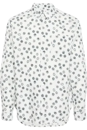 Maison Kitsuné Homme, Chemises, Multicolore, Taille: M Chemise Popeline City Coins