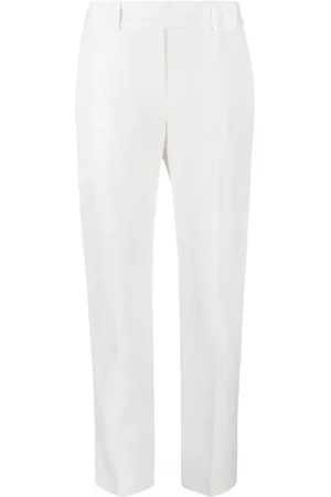 ERMANNO SCERVINO Femme, Pantalons, Blanc, Taille: 36 FR Chinos Tailored
