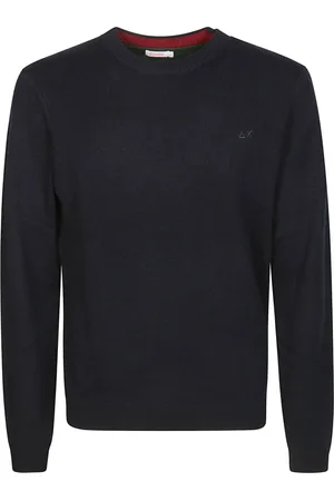 sun68 Homme, Pulls, Noir, Taille: M Pull Ras du Cou Shetland