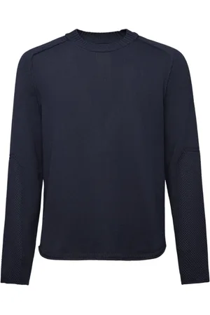Premiata Homme, Pulls, Bleu, Taille: XL FrescoFine Jersey avec Patches et Col Roulé Bleu