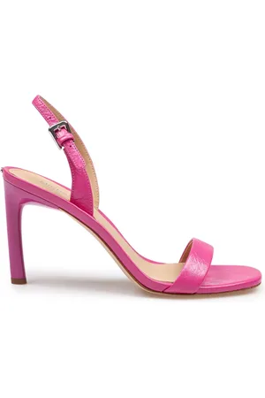 Michael Kors Femme, Chaussures, Rose, Taille: 39 EU Sandale en Cuir Fuchsia Fermeture Réglable