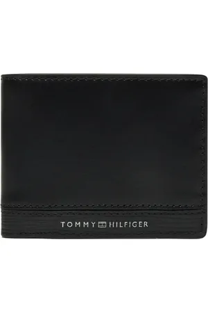 Tommy Hilfiger Homme, Accessoires, Noir, Taille: ONE Size Portefeuille Homme en Cuir Collection Printemps/Été