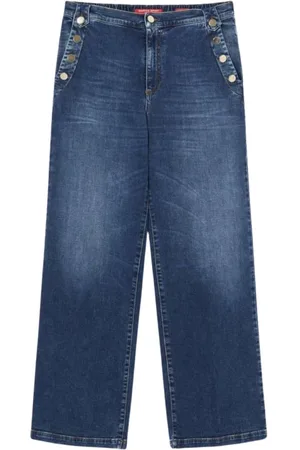 Persona by Marina Rinaldi Femme, Jeans, Bleu, Taille: 42 FR Jeans classiques en mélange de coton avec design unique