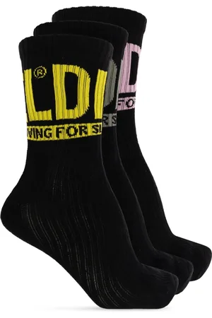 Diesel Homme, Sous-vêtements, Noir, Taille: S Lot de trois paires de chaussettes avec logo