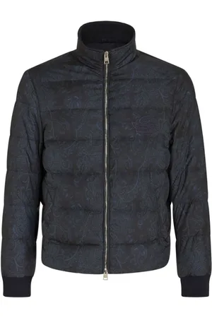 Etro Homme, Vestes, Bleu, Taille: M Doudoune Bleu Paisley